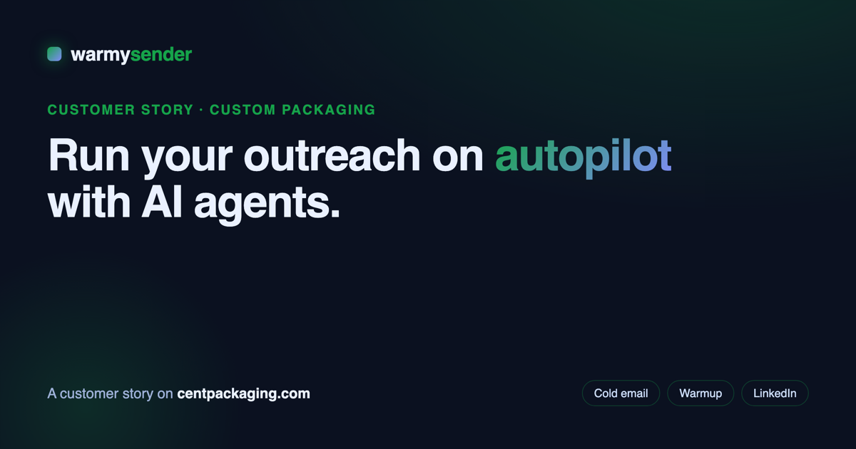 warmysender — run your outreach on autopilot with AI agents